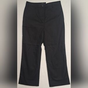 Ann Taylor 0P Dress Pants Slim Wide Leg High Rise Hits Above The Ankle Cuffed